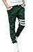 MR. R Men's Breathable Athletic Drawstring Stripes Jogger Sweatpants