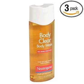 Neutrogena Body Clear Body Wash, 8.5-Ounce Bottles (Pack of 3)