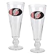 Portland Trail Blazers NBA 2pc Pilsner Glass Set with Basketball on stem - Oval Logo by Great American Products