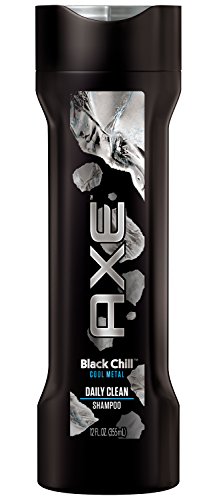 Axe Daily Clean Shampoo, Black Chill Cool Metal, 12 Ounce (Pack of 6)