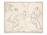 Achilles is Made Invulnerable When His Mother Dips Him in the River Styx Art Giclee Poster Print, 24x18