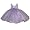 Infant Girls Tulle Dress - Lilac Organza with Embroidery (3/6M - 18M) , 3/6M