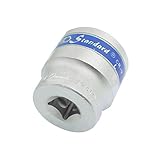 uxcell 6ポイントソケット　単六角ソケット　エンド　CR-V鉄　正方形　交換部品