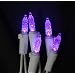 Set of 70 LED Purple M5 Mini Christmas Lights - White Wire
