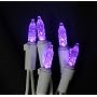 Set of 70 LED Purple M5 Mini Christmas Lights - White Wire