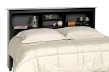 Prepac BSH-6643 Sonoma Double / Queen Headboard Black