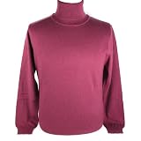 Royal Cashmere RC 904 Dolce Vita Uomo Wine Red Folding Turtleneck Men's Sweater