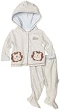 Vitamins Baby-Boys Newborn Velour 2-Piece Lion Footed Pant Set, Grey, 3 Months