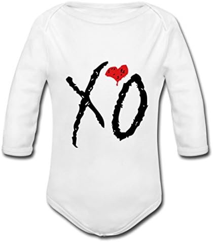 LeMallNew The Weeknd XO Baby Powder Organic Long Sleeve One Piece 18M