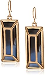 Kenneth Cole New York "City Surf" Blue Geometric Drop Earrings