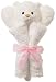 Gund - Sweetness Pink Bear - Satineesnugs - 12 Lovie Blankie