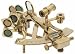 Solid Brass Sextant, Decorative Classic Nautical Tool. 5 1/2 Inches Long.