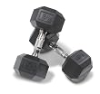 Hampton Fitness Dura-Bell Urethane Hex Dumbbells/Pair