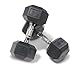 Hampton 15 lb Dura-Bell Urethane Coated Pro-Hex Dumbbell Pair