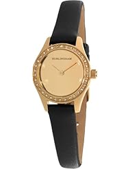 Hurlingham Mini H-10856-C - Womens Watch with Stainless Steel Case and Gold Dial