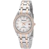 Armitron Womens 75/4024MPTR Swarovski Crystal Accen