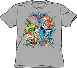 : JUSTICE LEAGUE ASSEMBLE DC Comics Superhero Adult T-shirt Tee Shirt