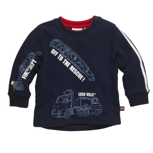 Lego Wear Jungen Sweatshirt 13195 SAMSON 102 - SWEATSHIRT, Gr. 98, Blau (588 MIDNIGHT BLUE Preisvergleich