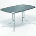 Kettler Alu-Klapptisch 140x90cm oval weiss