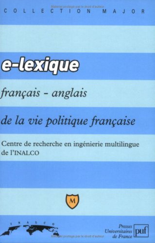 E - Lexique français/anglais de la vie politique française