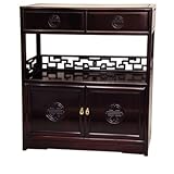 Long Life Display Cabinet in Rich Dark Cherry