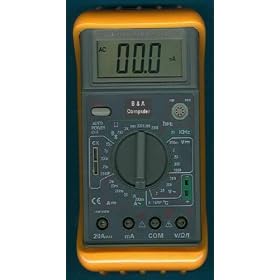 Portable Handheld Digital Multimeter with Frequency, Temperature, Capacitance, and More!