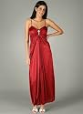 Glitter Accented Accordion Pleat Sheath for Bridesmaid Formal Prom
