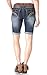 WallFlower Juniors Belted Bermuda Denim Shorts