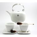 ASA Selection Teeservice CHAI quadratisch 5 teilig mit Teefilter und Zuckerstangen