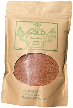 Camelina Organic Gold Seeds -Two 12 Oz Packages- Better Flax, Cardiovascular Benefits, Heart Health Omega 3 Oils, Gluten Free, Constipation Remedy