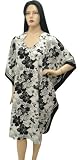 Hot Black Printed Kaftan Caftan Cover up Tunic