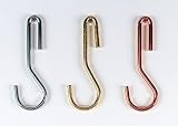 Rogar 9607 Eye Hooks - Brass Plated