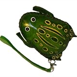 Real Leather, a Frog Shape Designs, Handmade Wristlet Change/coin Purse, Jewelry Holder. Unique & Cute