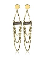 Dyrberg/Kern Pendientes Crystal (Dorado)