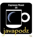 20 Espresso (Darkest Roast) Unflavored Java Podz Individually-Wrapped Socially and Environmentally Responsible Gourmet Coffee Pods