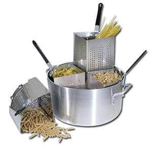 Winware 20 Quart Aluminum Pasta Cooker