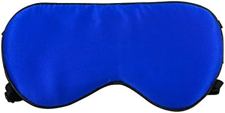Premium Quality 2 Straps Natural Silk Sleep Mask, Travel &amp; Night Eye Mask For Sleeping, Super-Smooth Eye Mask For Men &amp; Women &amp; Girls (royalblue)