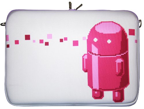 Digittrade LS127-15 Pink Robot Designer Neopren Notebook Sleeve 39,1 - 39,6 cm (15,4 - 15,6 Zoll)