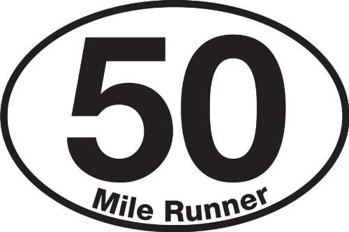 50 Mile Runner Sticker (Set of 4)