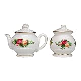 Review Royal Albert 28832018 / Royal Albert Old Country Roses Fluted Teapot Salt & Pepper