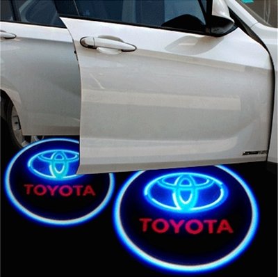 CycleMore 2 Pcs Universal Car Projection LED Projector Door Shadow Light Welcome Light Laser Emblem Logo For Toyota