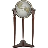 National Geographic/Artline Globes 101205S 12 inch The Brent, Wood Floor Stand Non-Illuminated