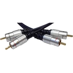 2 Metre High Quality Gold Plated 2x Phono to 2x Phono RCA Cable