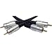 2 Metre High Quality Gold Plated 2x Phono to 2x Phono RCA Cable