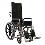 Standard Deluxe Reclining Wheelchair in Black Seat Width: 16 x 16 (Narrow)