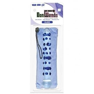 Don wands glass pleasure wand blue nubby