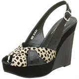 Donald J Pliner Women's Sissi Slingback Platform Sandal,Champagne/Black,10 M