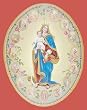 Our Lady Rosary Subject Art Poster Print, 8x10