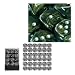 Chessex 27818 - Würfelset Leaf Black Gold/silber, 36 6-seitige Würfel (12mm)