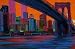Brooklyn Bridge, Art Poster by Nick Paciorek
